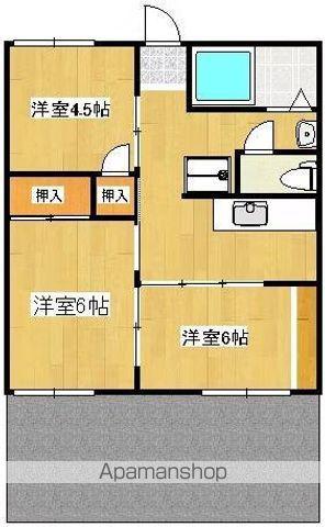 グリーンハイツ A棟(3K/1階)の間取り写真