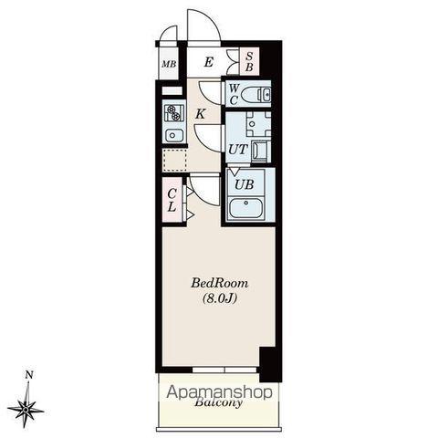 S-RESIDENCE堀田ノースⅡ(1K/5階)の間取り写真