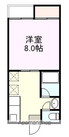 ブルーシャトー(1DK/2階)の間取り写真