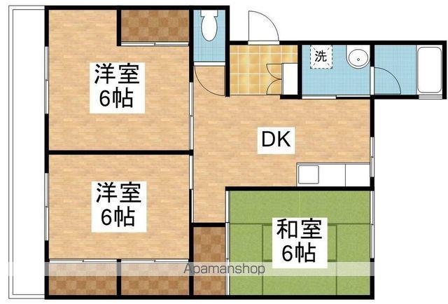 シャルム下沢(3DK/2階)の間取り写真