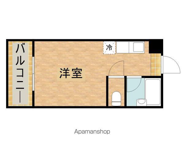 エルウィング立川二番館(ワンルーム/2階)の間取り写真