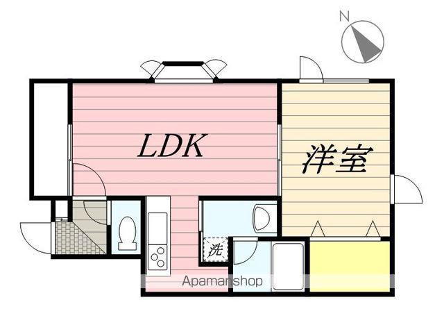 ロッキーマンション(1LDK/1階)の間取り写真