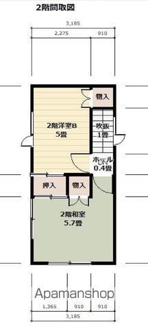 札幌市東豊線 福住駅 徒歩22分 2階建 築47年(4LDK)の間取り写真