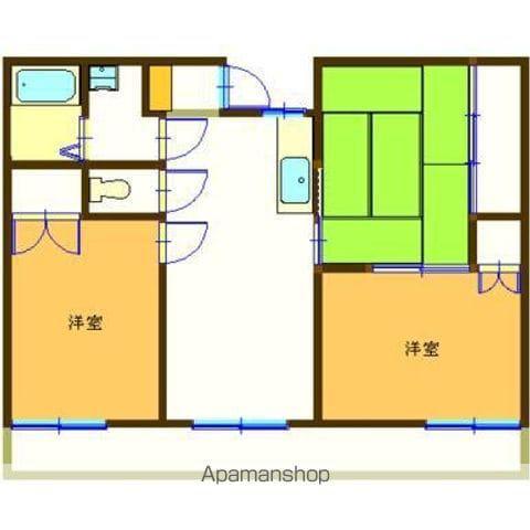 コーポ緒方(3DK/2階)の間取り写真