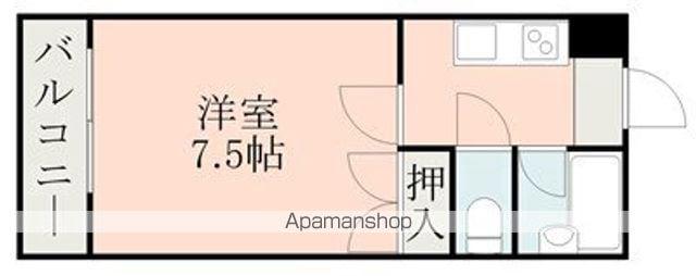 高橋ハイツ(1K/1階)の間取り写真