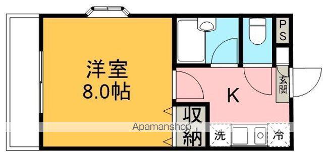 ハイムコスモス(1K/1階)の間取り写真