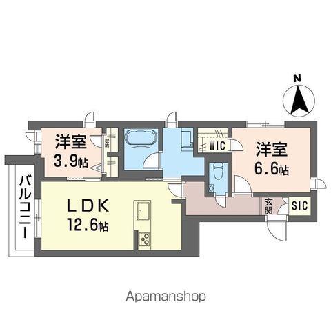 クレールミキ荻窪(2LDK/2階)の間取り写真