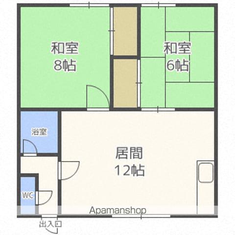 マンション正冨(2LDK/2階)の間取り写真