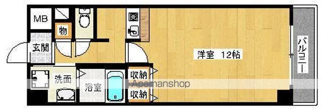 エミネンスパレス(1K/4階)の間取り写真