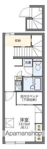 レオパレス蛎瀬Ⅱ(1K/2階)の間取り写真
