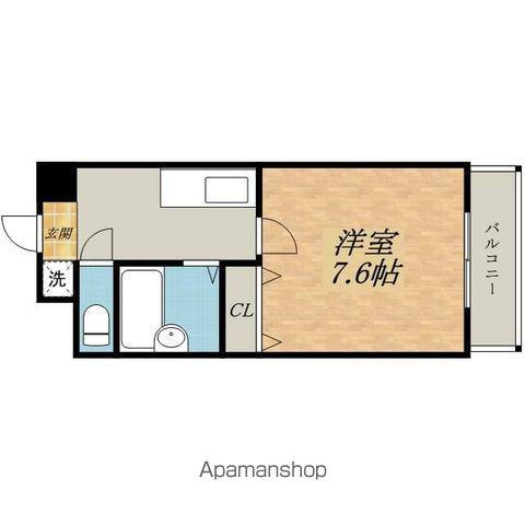 ANTEVORTE(1K/1階)の間取り写真