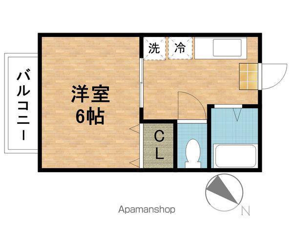 豊肥本線 大分大学前駅 徒歩13分 2階建 築31年(1K/1階)の間取り写真
