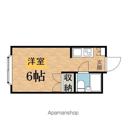 沢井コーポ(ワンルーム/1階)の間取り写真