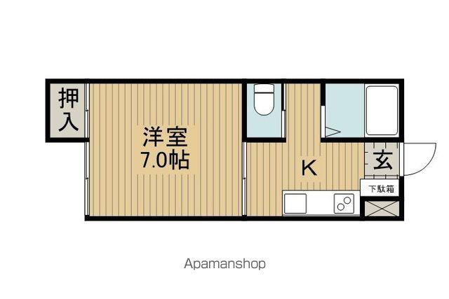 フジコーポ(1K/1階)の間取り写真