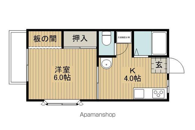 コーポエイトA(1K/2階)の間取り写真