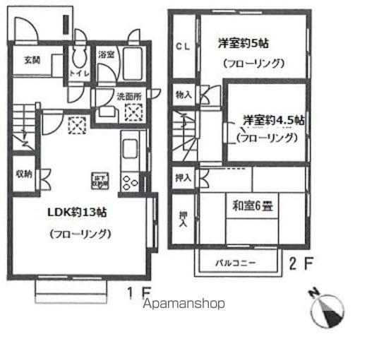 コアシティ4号棟(3LDK)の間取り写真