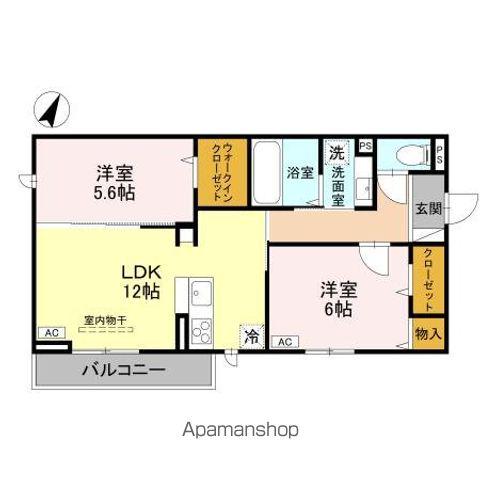 CLASSEUM幸西I(2LDK/3階)の間取り写真