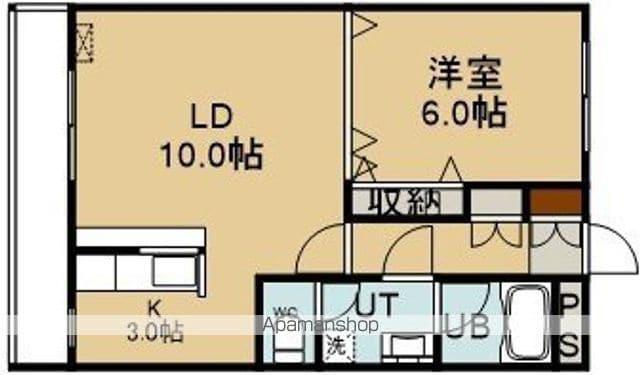 ヴァンベール高盛(1LDK/3階)の間取り写真