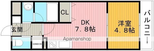 ガレリア大阪空港1(1DK/1階)の間取り写真