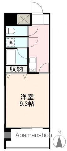 サンロイヤルヤマダ(1K/9階)の間取り写真