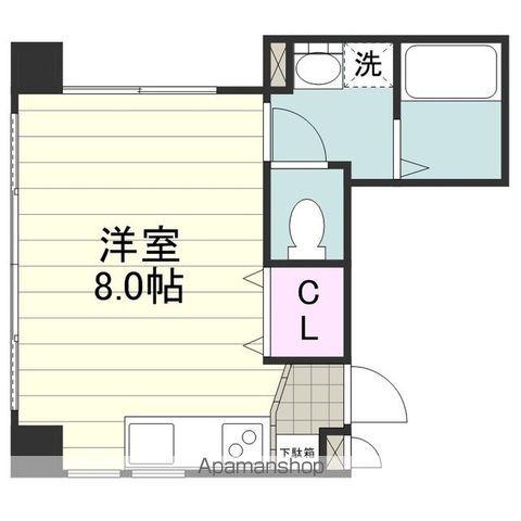 柳町MKビル2(ワンルーム/2階)の間取り写真