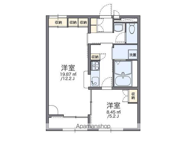 レオパレスロト リベラ(1LDK/1階)の間取り写真