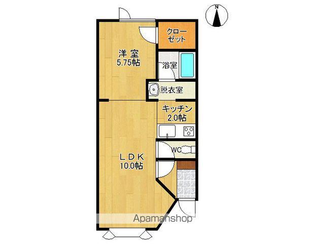 ベネッセⅠ(1LDK/1階)の間取り写真