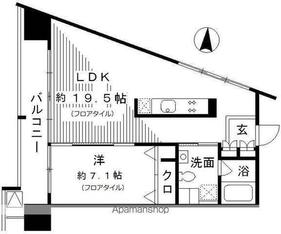 レジディア東桜2(1LDK/8階)の間取り写真