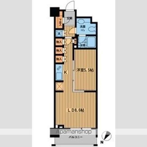 プライムアーバン日本橋横山町(1LDK/8階)の間取り写真