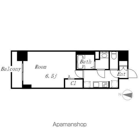 プレサンス広小路通葵(1K/15階)の間取り写真