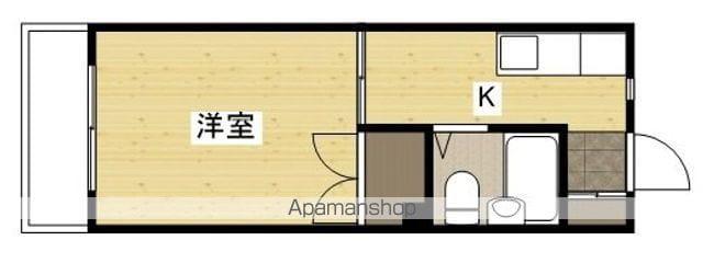 山陽マンション(1K/2階)の間取り写真