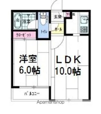 ハウスオブリザ平岸弐番館(1LDK/1階)の間取り写真