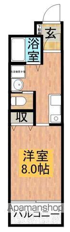 リバーフロント桜之宮(1K/3階)の間取り写真