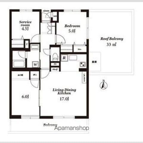 ライオンズマンション多摩動物公園(2SLDK/6階)の間取り写真