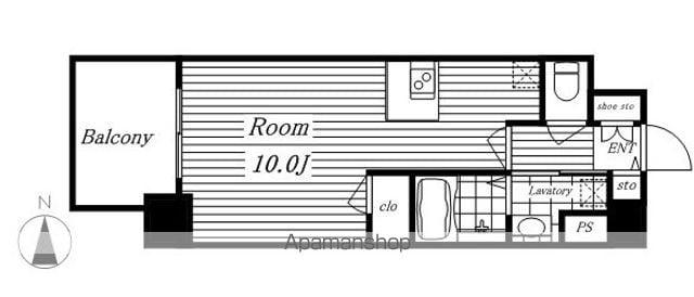 プレサンス丸の内レジデンスⅡ(1K/9階)の間取り写真