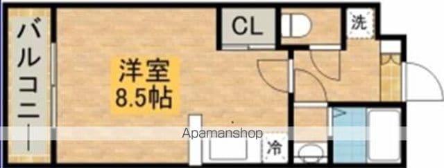 VILLA DEST 富士見(ワンルーム/1階)の間取り写真