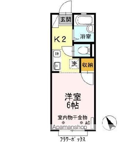 第IIIAIコーポ(1K/1階)の間取り写真