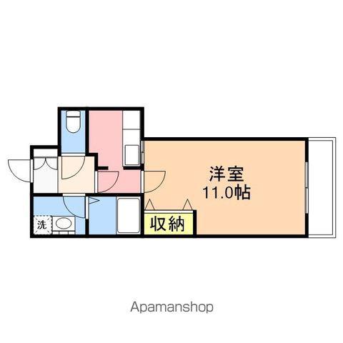 ハイムファンタスⅡ(1K/1階)の間取り写真