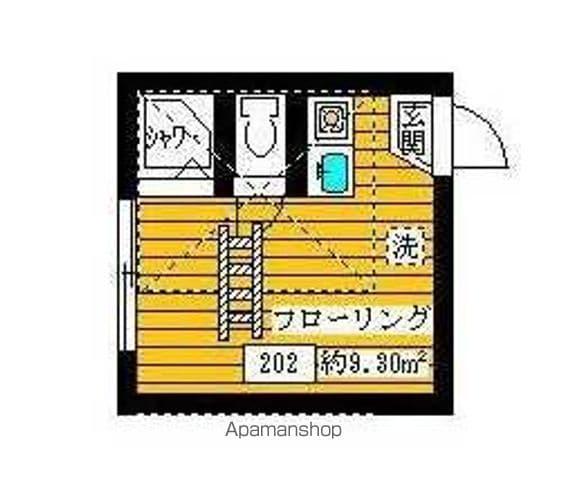 フェリスアマーレ(ワンルーム/2階)の間取り写真