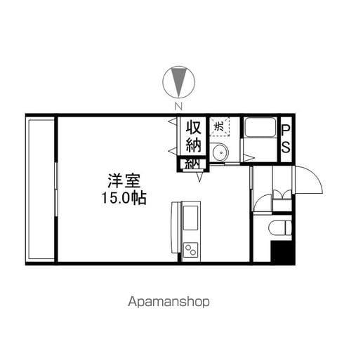 プランドール5番館(ワンルーム/4階)の間取り写真