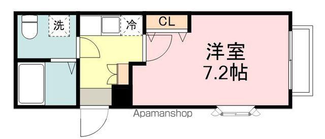 コーポマリーナ(1K/2階)の間取り写真