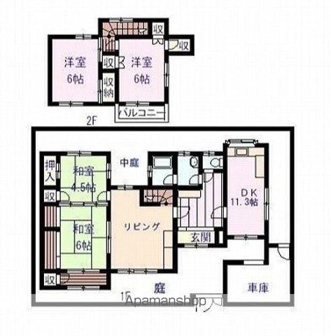 山陽電気鉄道本線 山陽姫路駅 バス乗車時間:20分 御立バス停で下車 徒歩6分 2階建 築48年(5LDK)の間取り写真