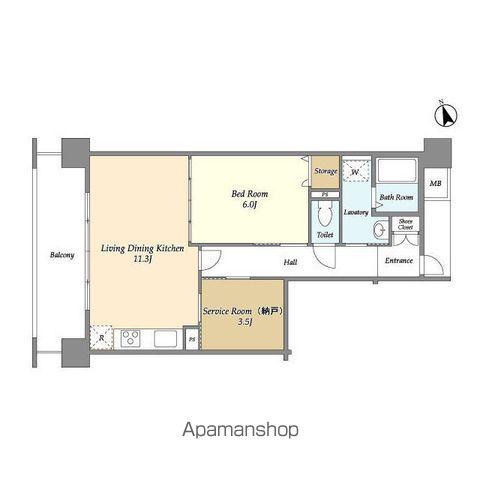 アーバンライフ目白駅前(1SLDK/5階)の間取り写真
