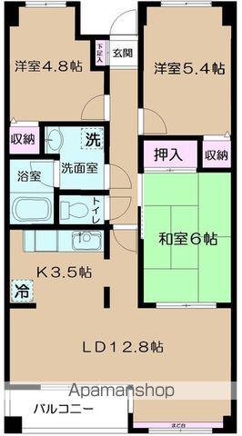 シルクフォルム(3LDK/4階)の間取り写真