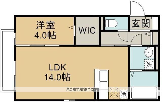 シャトレー(1LDK/1階)の間取り写真