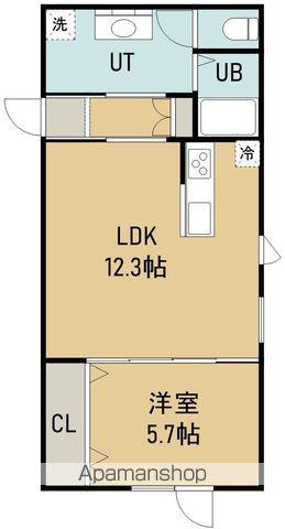 エルシェアート(1LDK/1階)の間取り写真