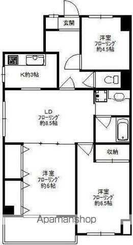 プレミール三鷹(3LDK/2階)の間取り写真