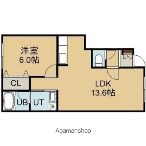 PARTIRⅢ SEA COAST APARTMENT(1LDK/1階)の間取り写真