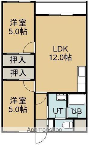 フロム・K(2LDK/3階)の間取り写真