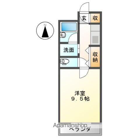 アメニティハイム(1K/1階)の間取り写真
